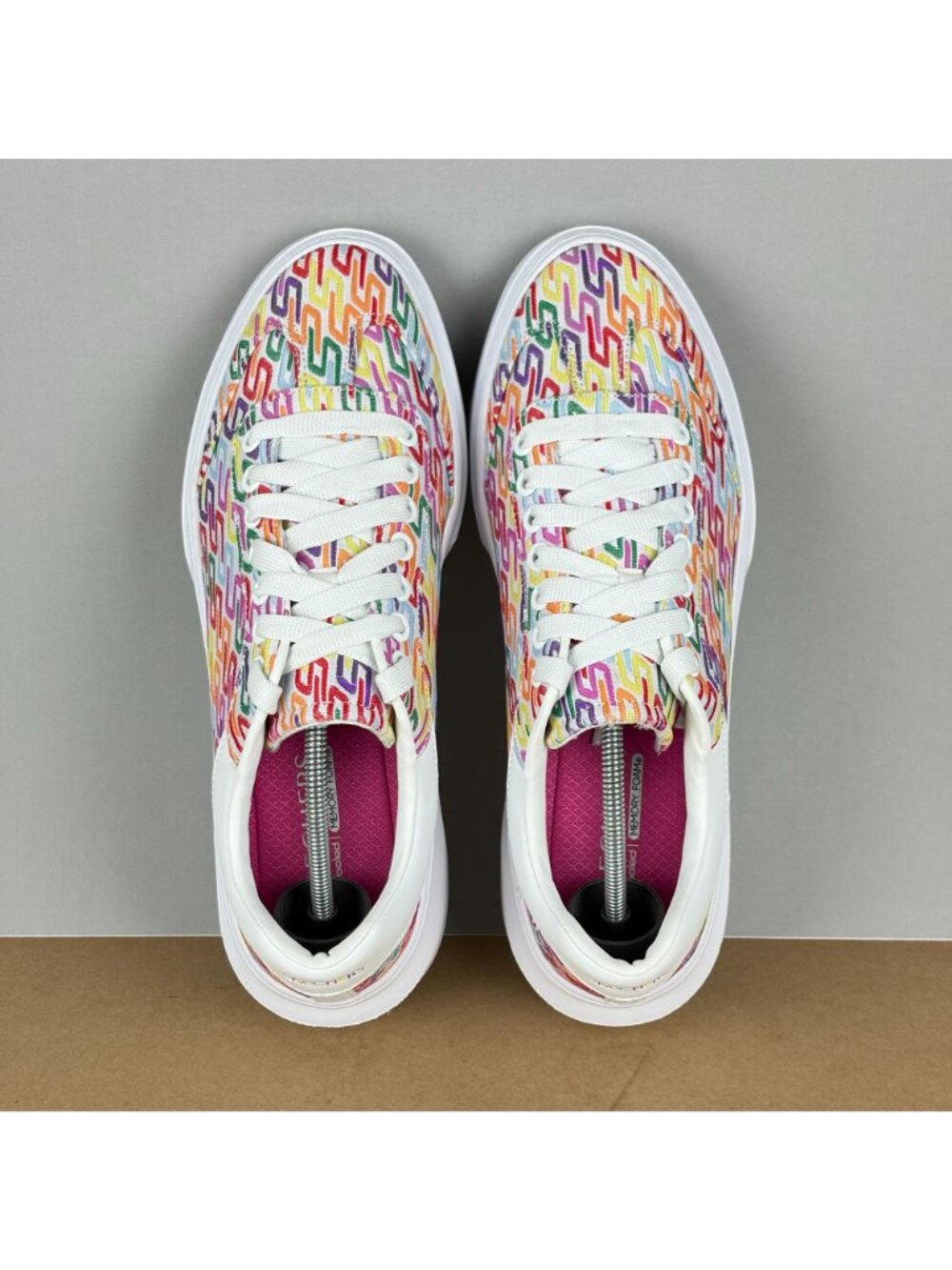 Skechers Cordova Classic Logo Print Athletic Shoes Womens 11 White Multicolor - Picture 9 of 10